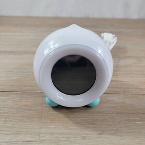 Little Hippo KHAC-01-BLU White Round Alarm Clock Sleep Wake Sound Light Nap
